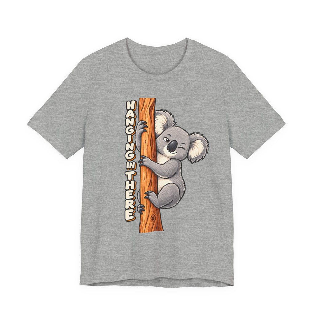Koala 'Hanging In There' Tee - Cute Motivational Animal Graphic T-Shirt
