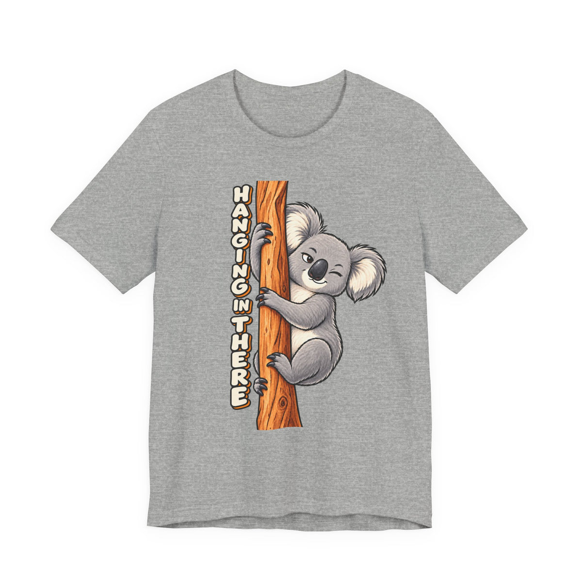 Koala 'Hanging In There' Tee - Cute Motivational Animal Graphic T-Shirt