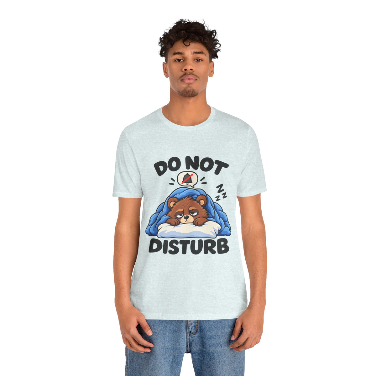 Do Not Disturb Bear T‑Shirt — Cute Sleeping Bear Graphic Tee