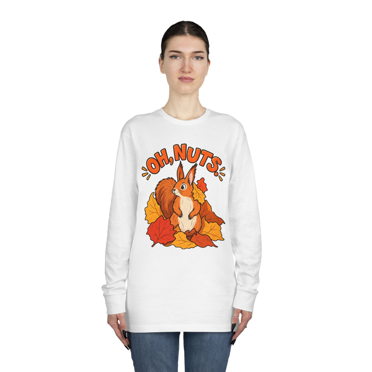 Oh, Nuts! Squirrel Fall Long Sleeve Tee