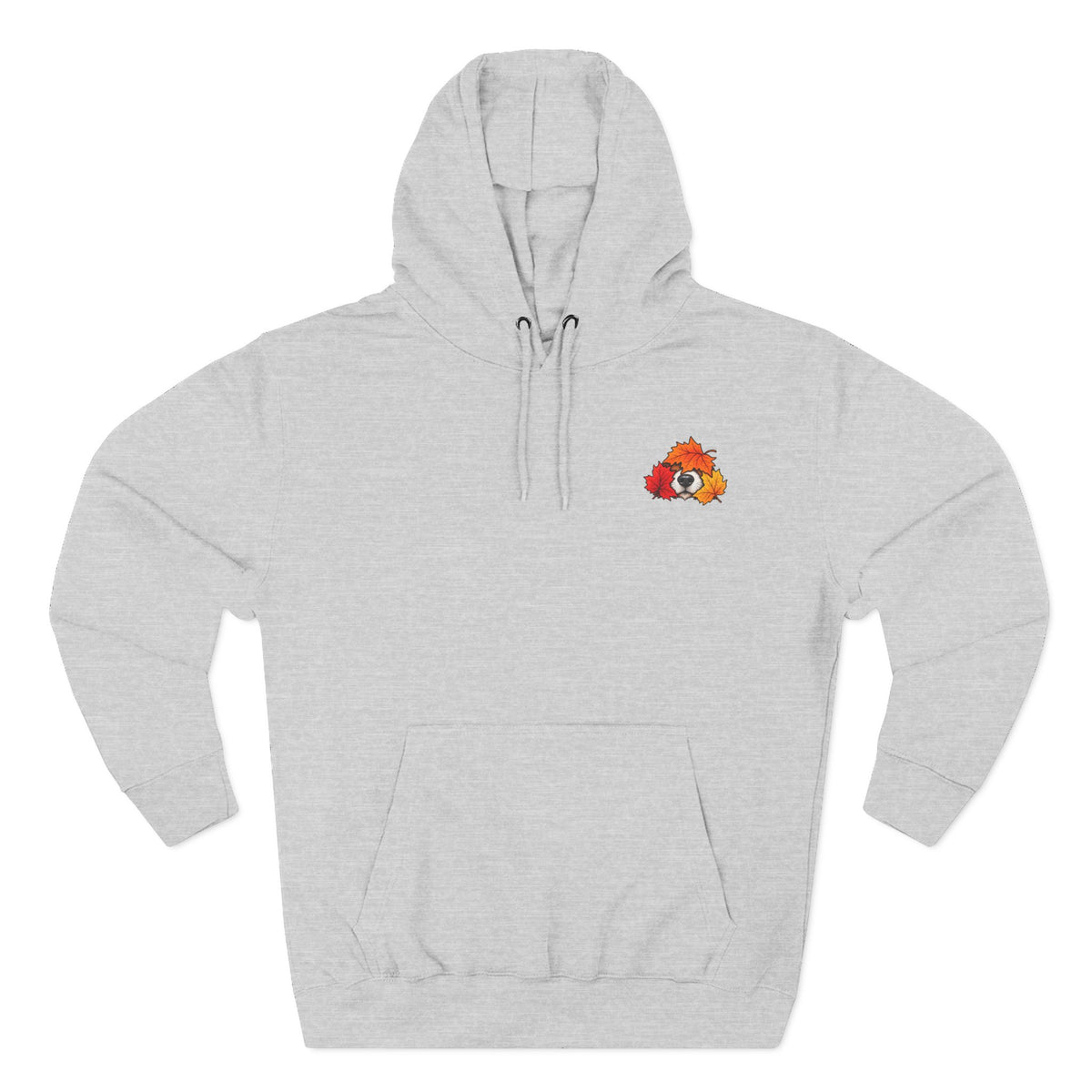 Fall Mode Hoodie — Cute Raccoon in Autumn Leaves Pullover