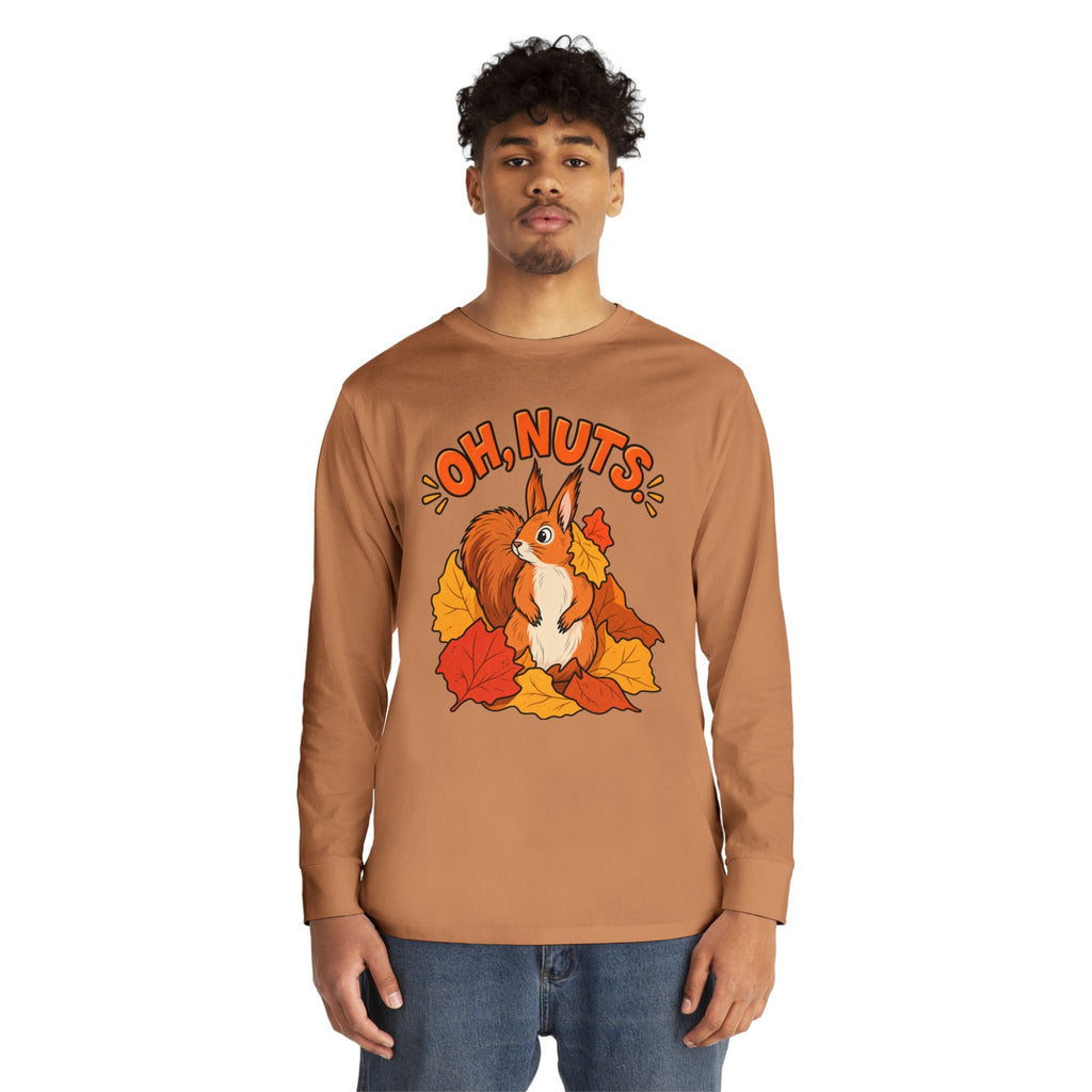 Oh, Nuts! Squirrel Fall Long Sleeve Tee