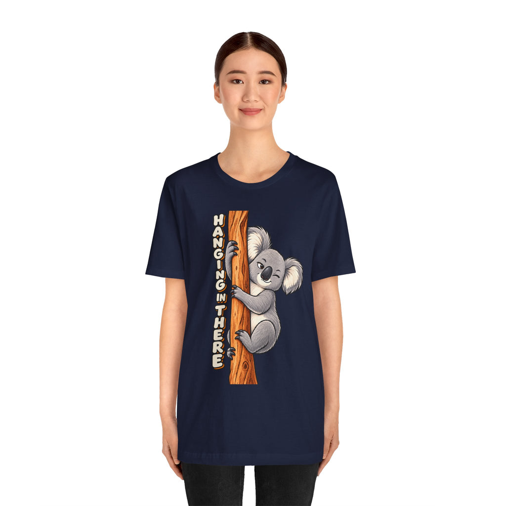 Koala 'Hanging In There' Tee - Cute Motivational Animal Graphic T-Shirt