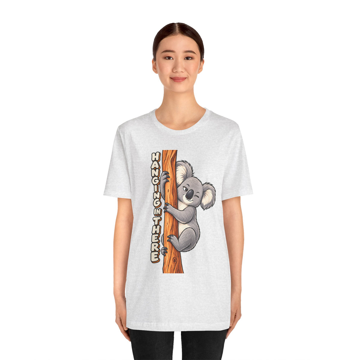 Koala 'Hanging In There' Tee - Cute Motivational Animal Graphic T-Shirt