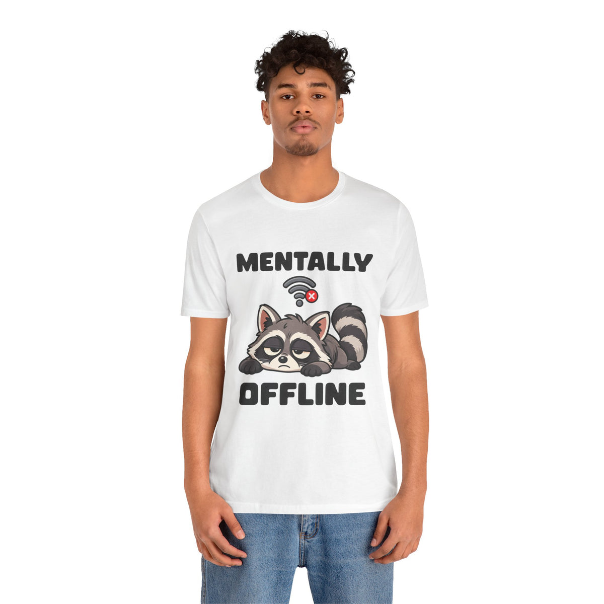Mentally Offline Raccoon T‑Shirt