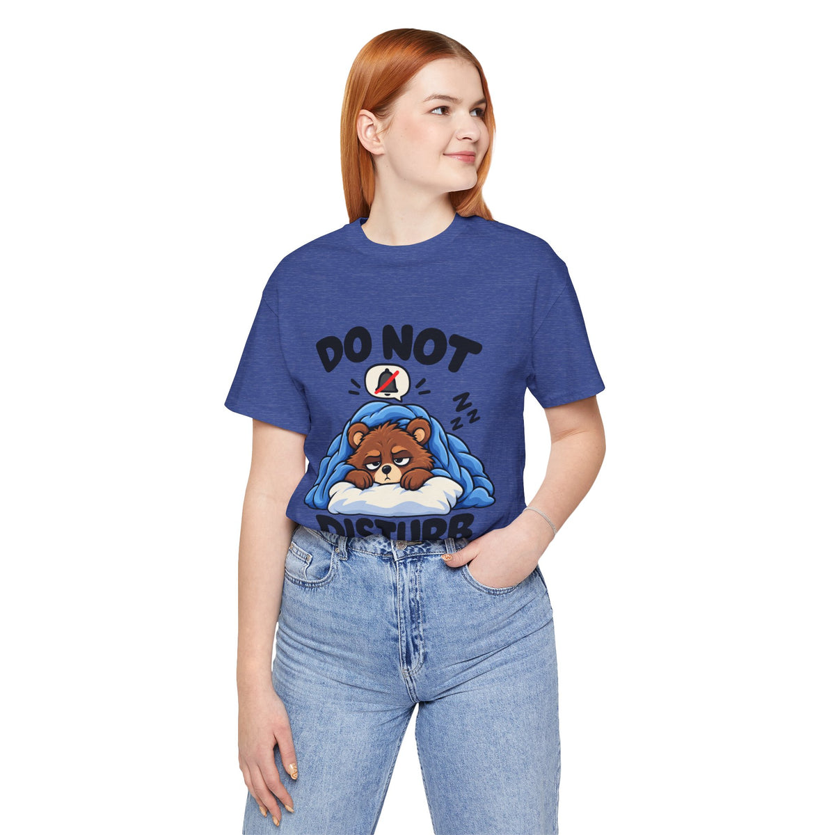 Do Not Disturb Bear T‑Shirt — Cute Sleeping Bear Graphic Tee