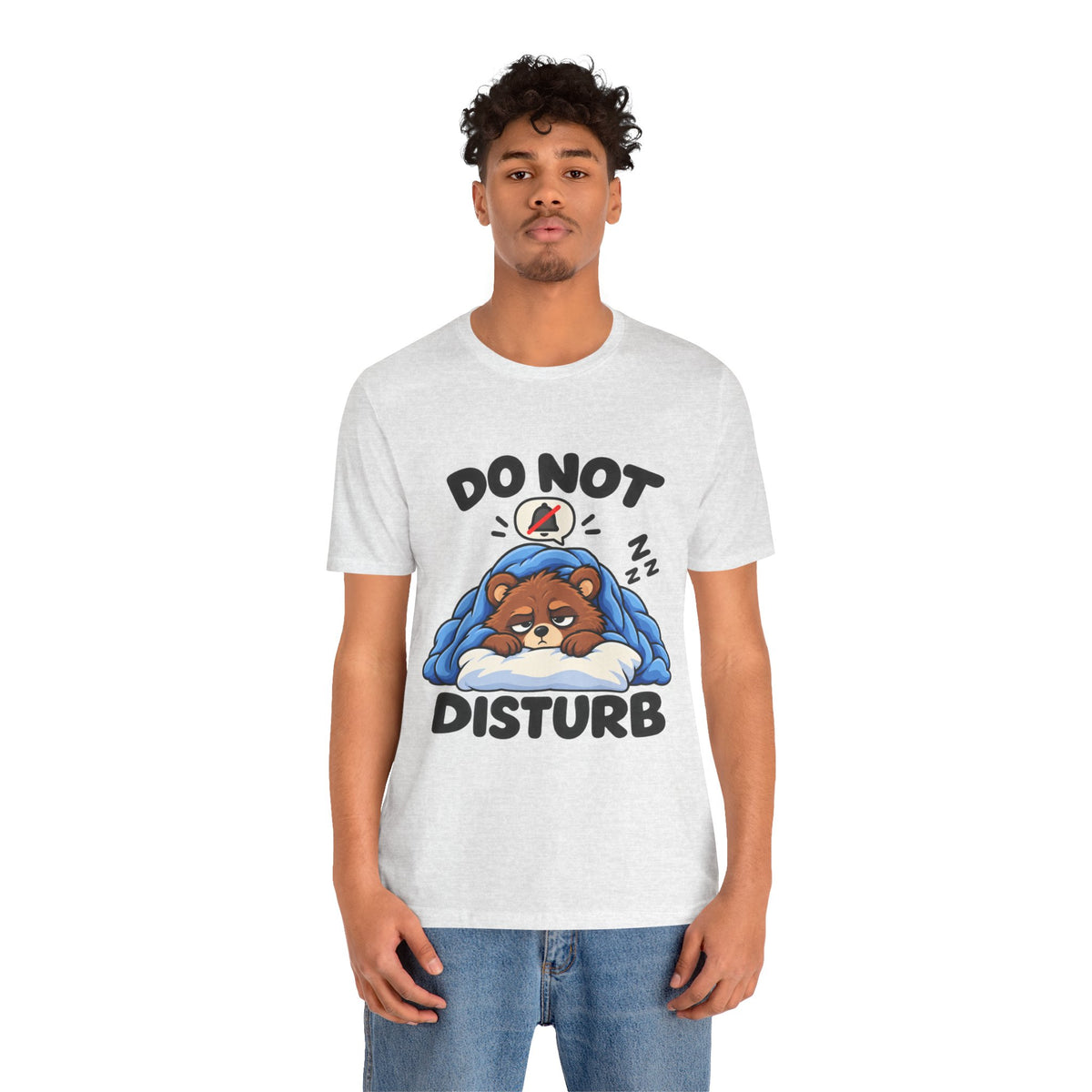 Do Not Disturb Bear T‑Shirt — Cute Sleeping Bear Graphic Tee