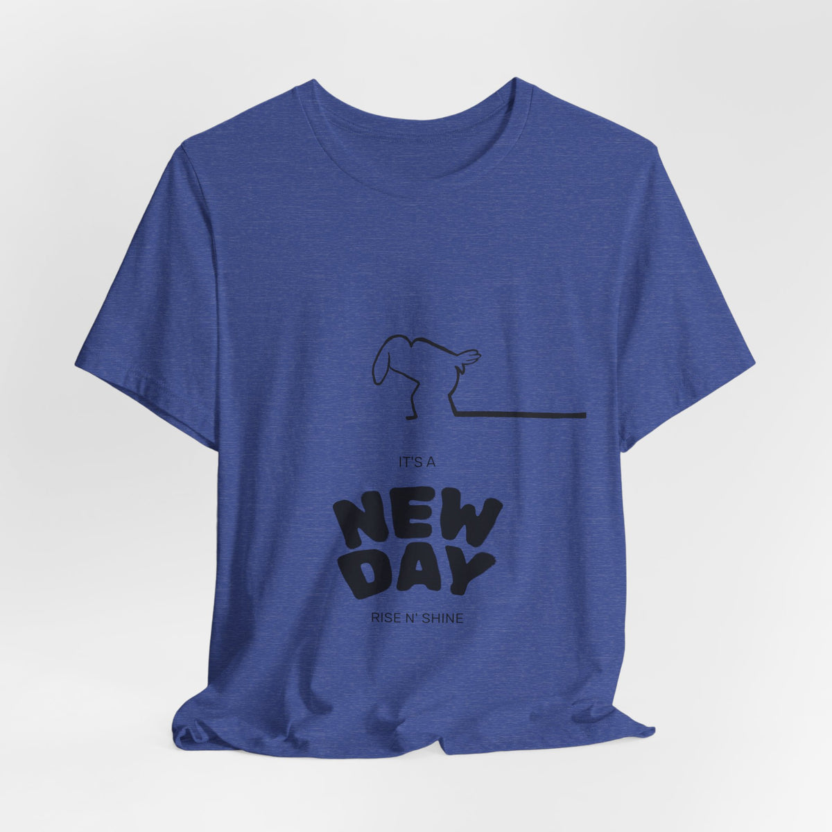 New Day Mr. Line Tee — "It's a New Day" Minimalist Mr. Line Design