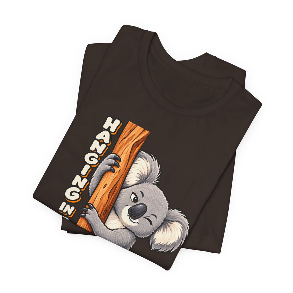 Koala 'Hanging In There' Tee - Cute Motivational Animal Graphic T-Shirt
