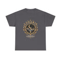 Lunaris Crescent Moon Mountain T‑Shirt — Vintage Celestial Graphic Tee