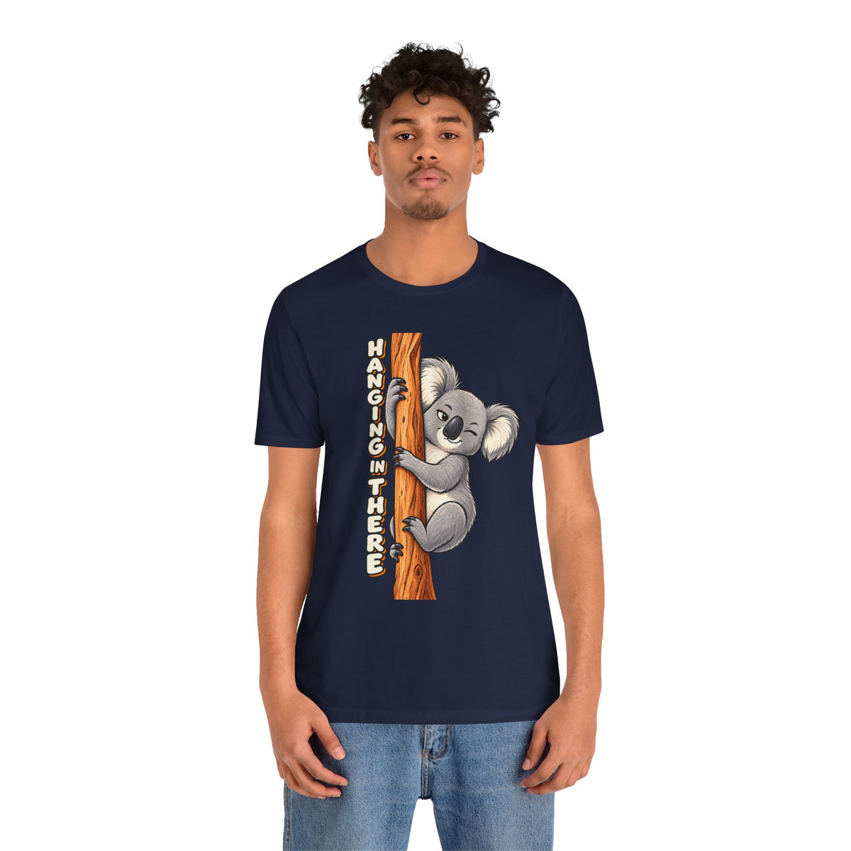 Koala 'Hanging In There' Tee - Cute Motivational Animal Graphic T-Shirt