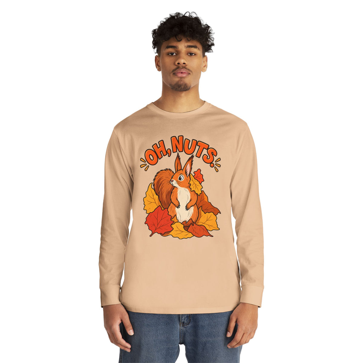 Oh, Nuts! Squirrel Fall Long Sleeve Tee