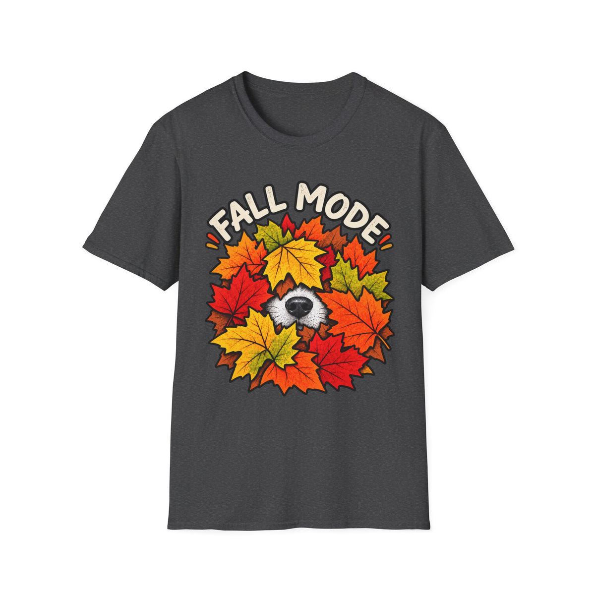 Fall Mode T-Shirt — Cute Bear Hidden in Autumn Leaves