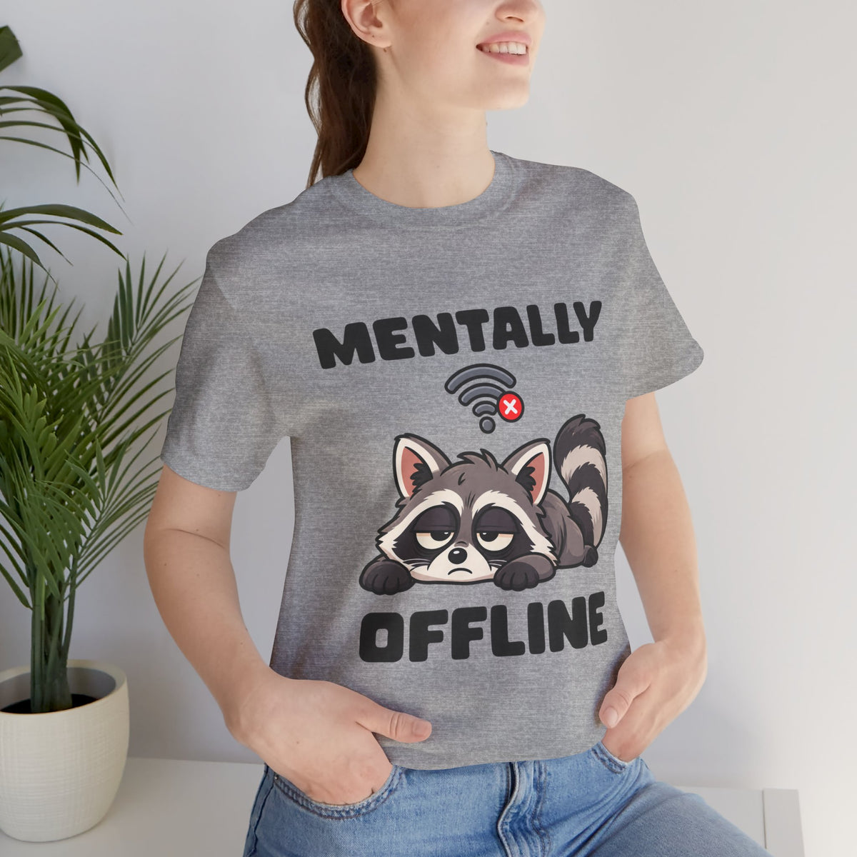 Mentally Offline Raccoon T‑Shirt