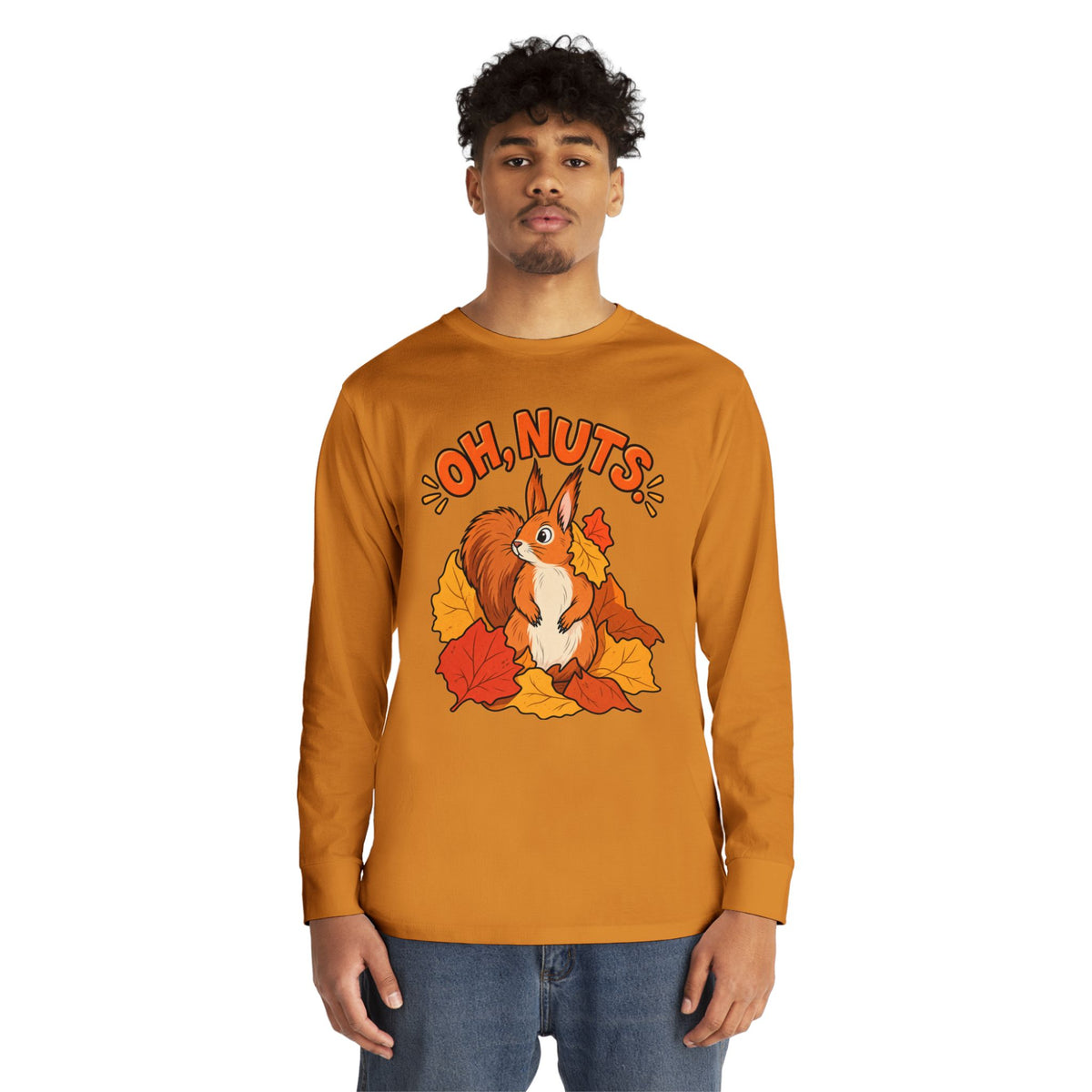 Oh, Nuts! Squirrel Fall Long Sleeve Tee
