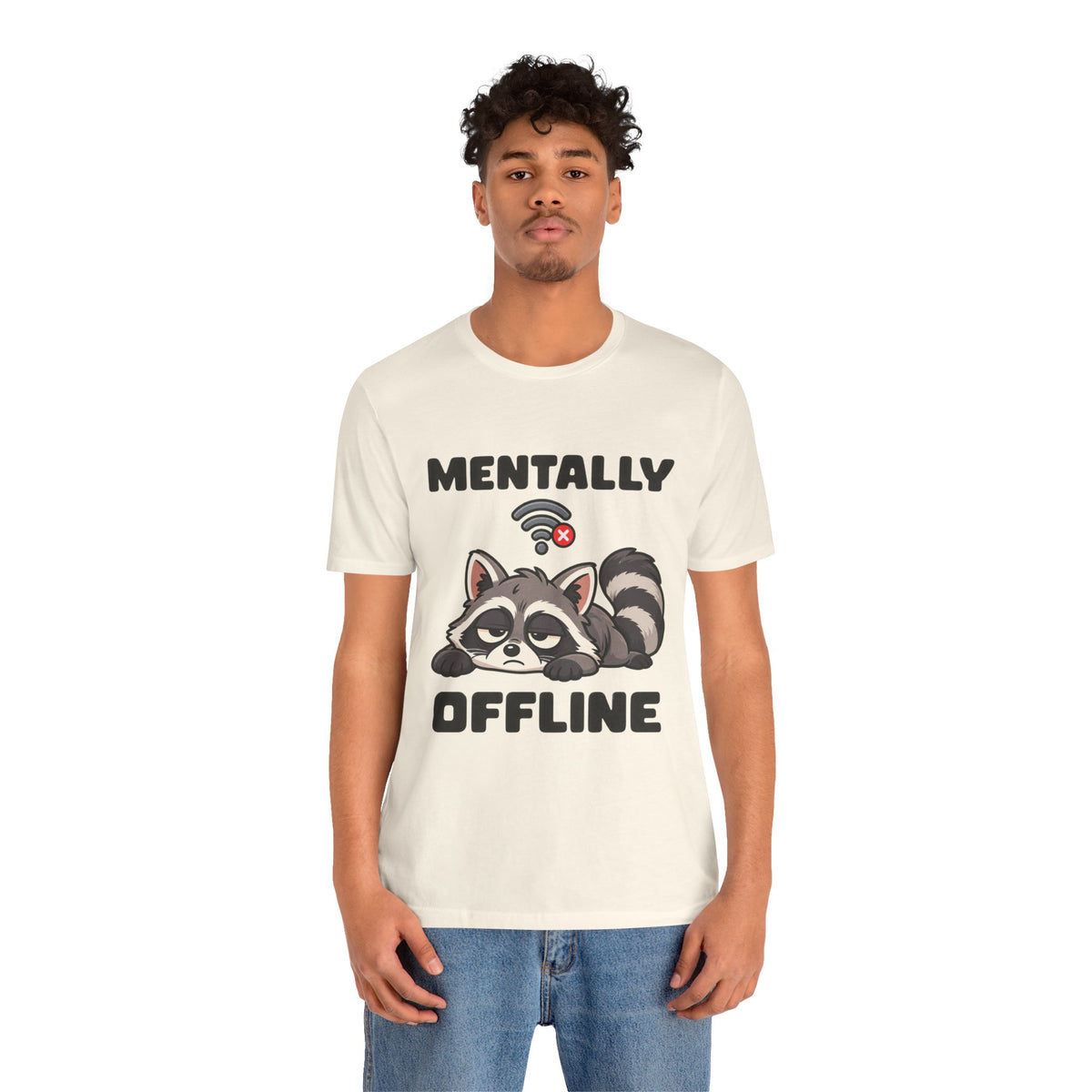 Mentally Offline Raccoon T‑Shirt