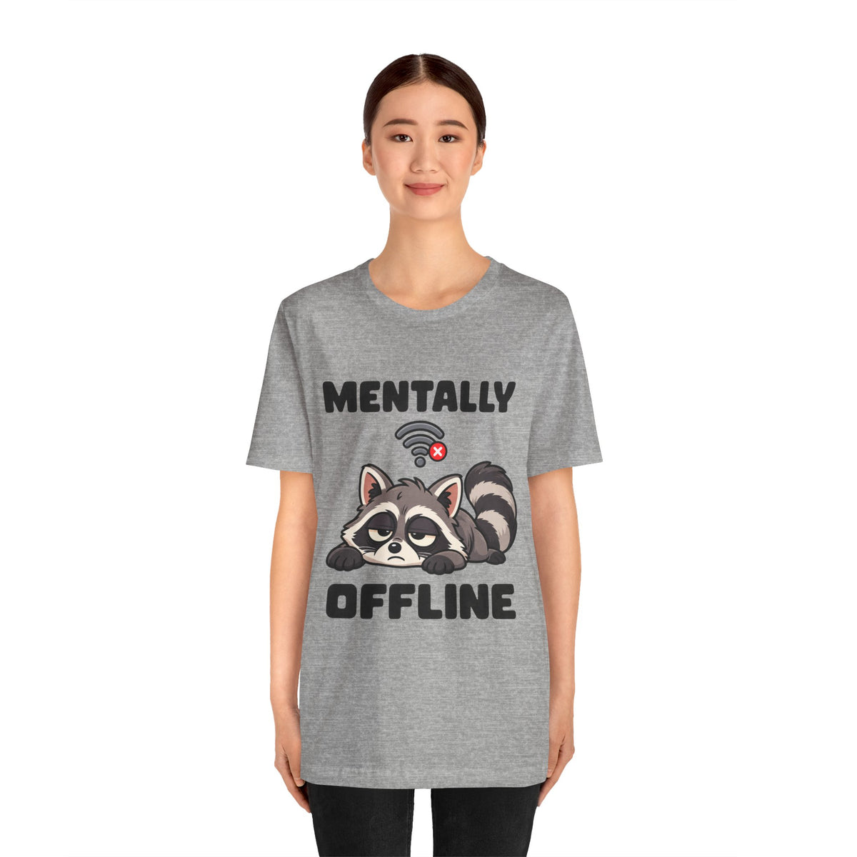 Mentally Offline Raccoon T‑Shirt