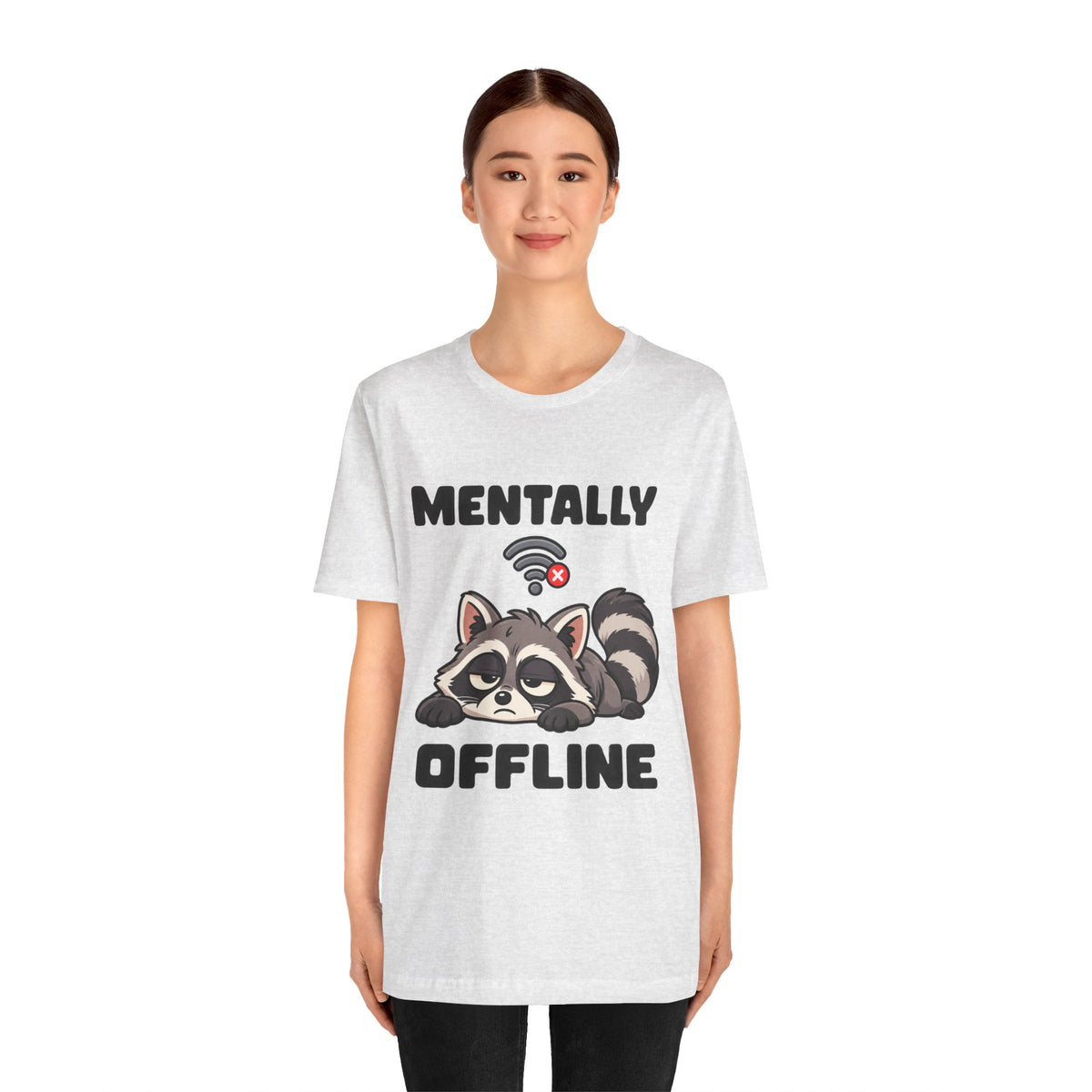 Mentally Offline Raccoon T‑Shirt