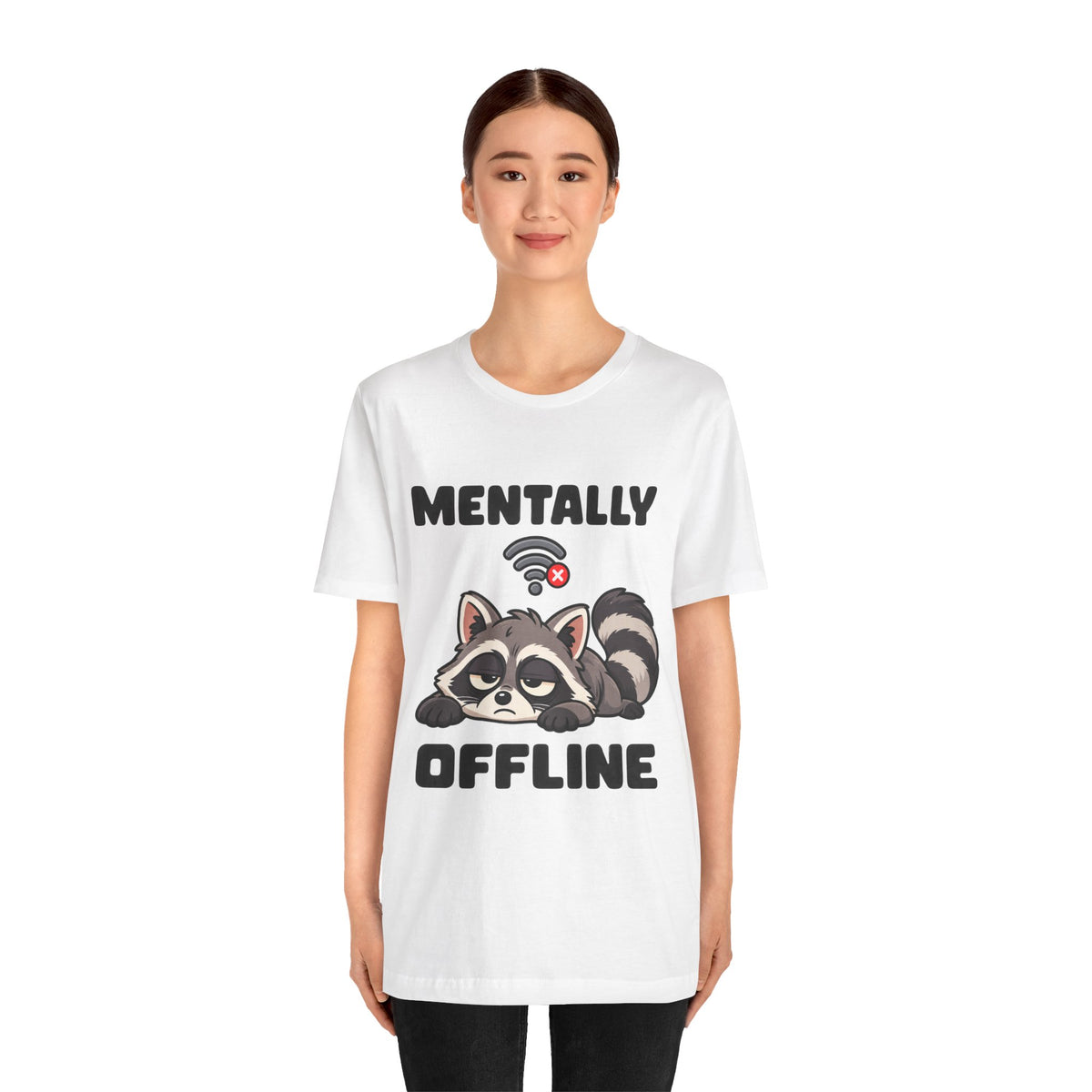 Mentally Offline Raccoon T‑Shirt