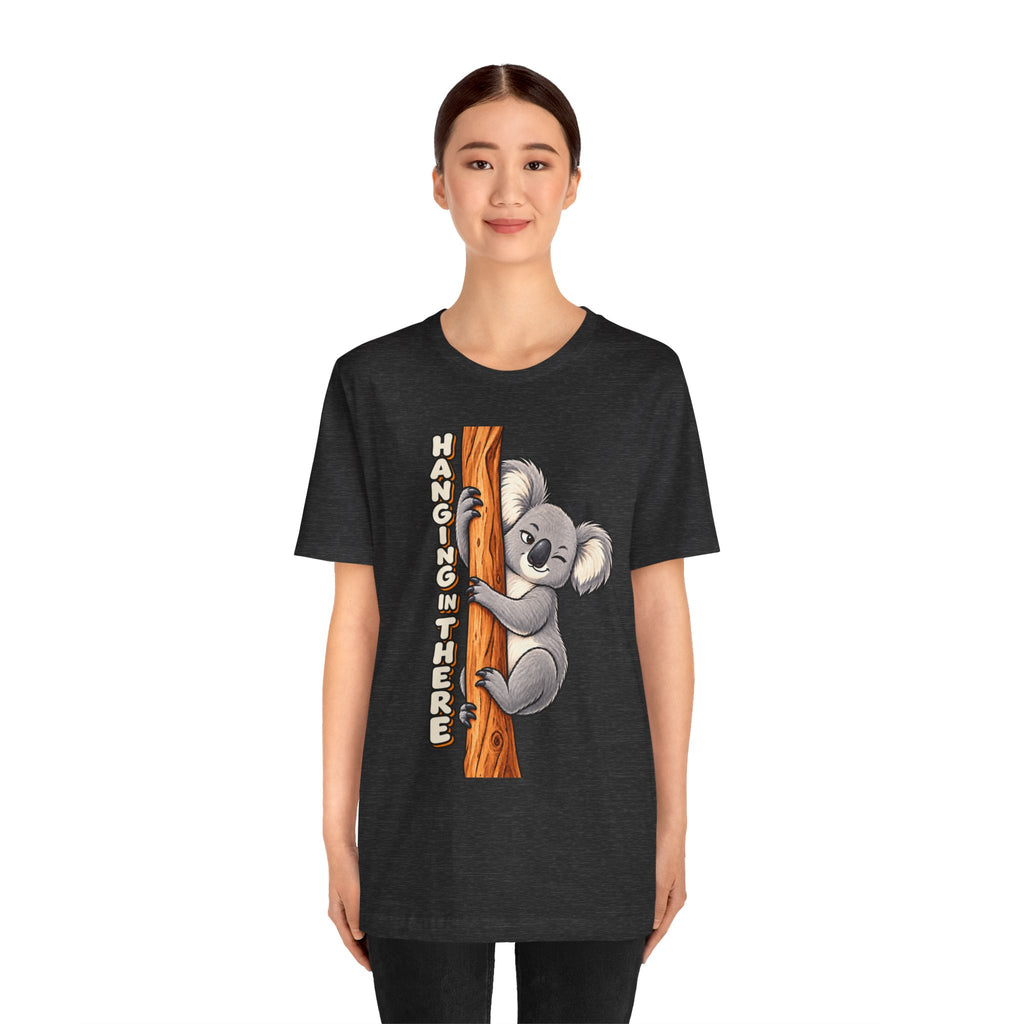 Koala 'Hanging In There' Tee - Cute Motivational Animal Graphic T-Shirt