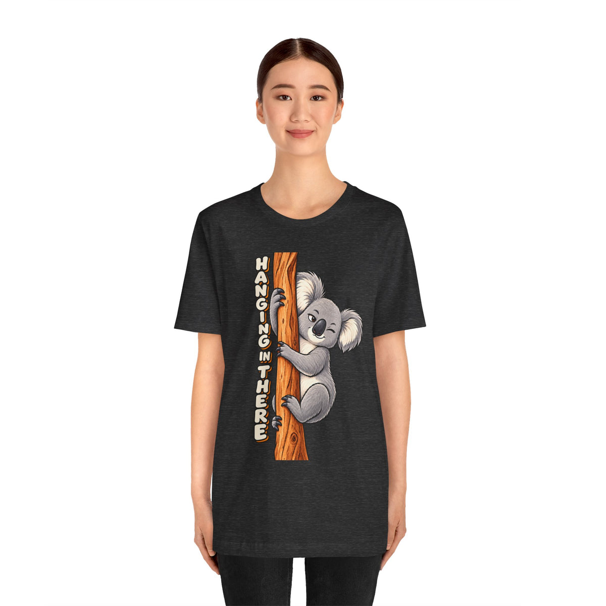 Koala 'Hanging In There' Tee - Cute Motivational Animal Graphic T-Shirt