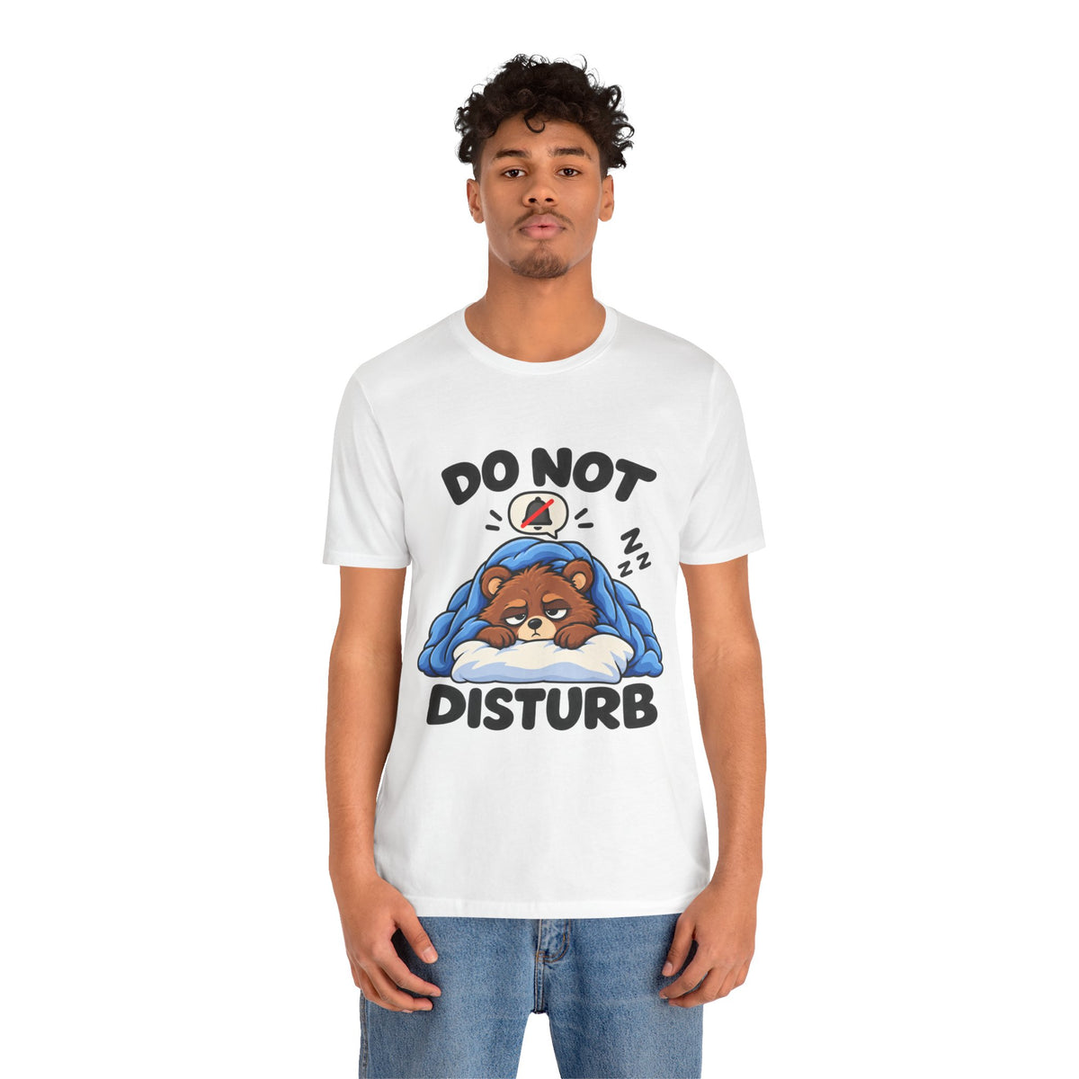 Do Not Disturb Bear T‑Shirt — Cute Sleeping Bear Graphic Tee