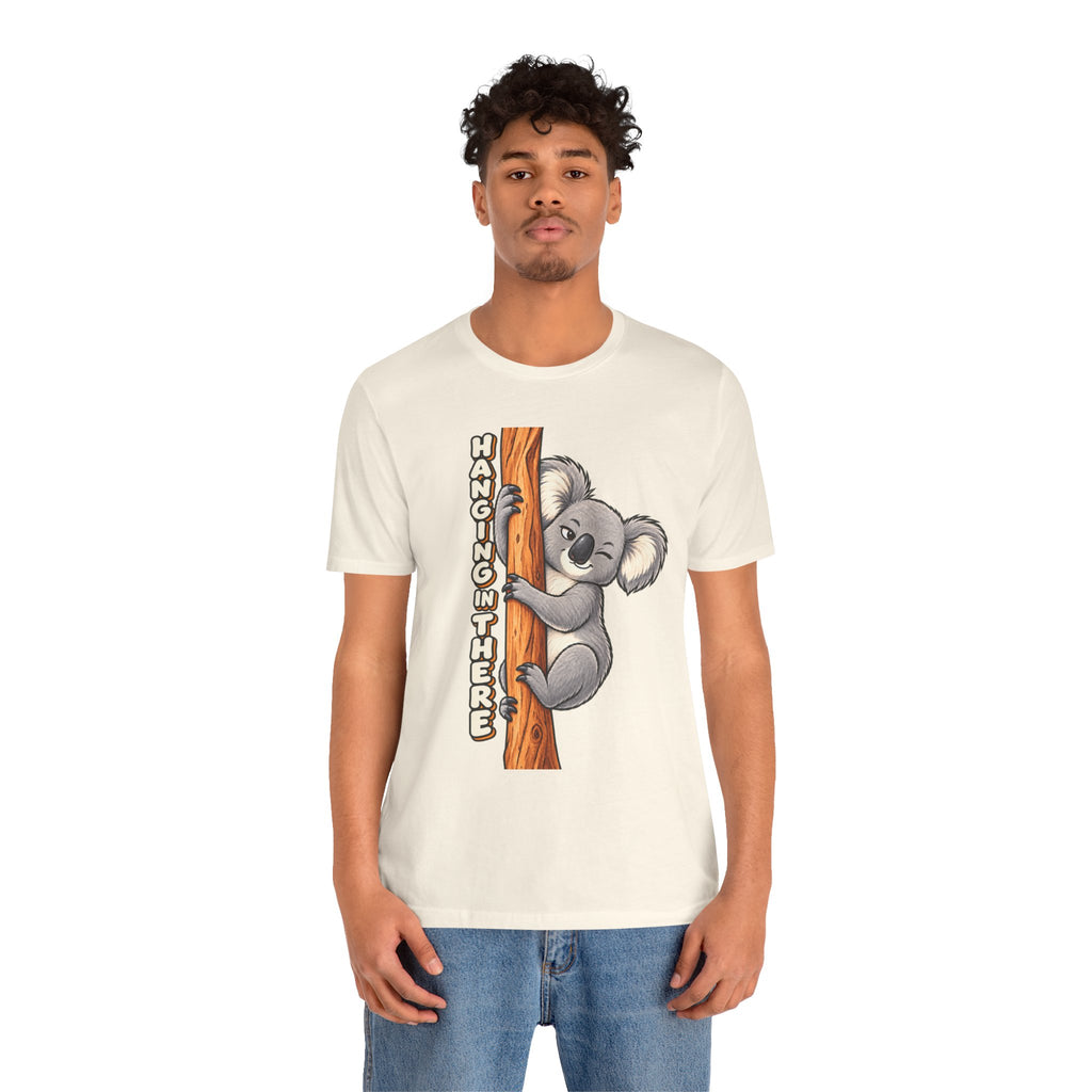 Koala 'Hanging In There' Tee - Cute Motivational Animal Graphic T-Shirt