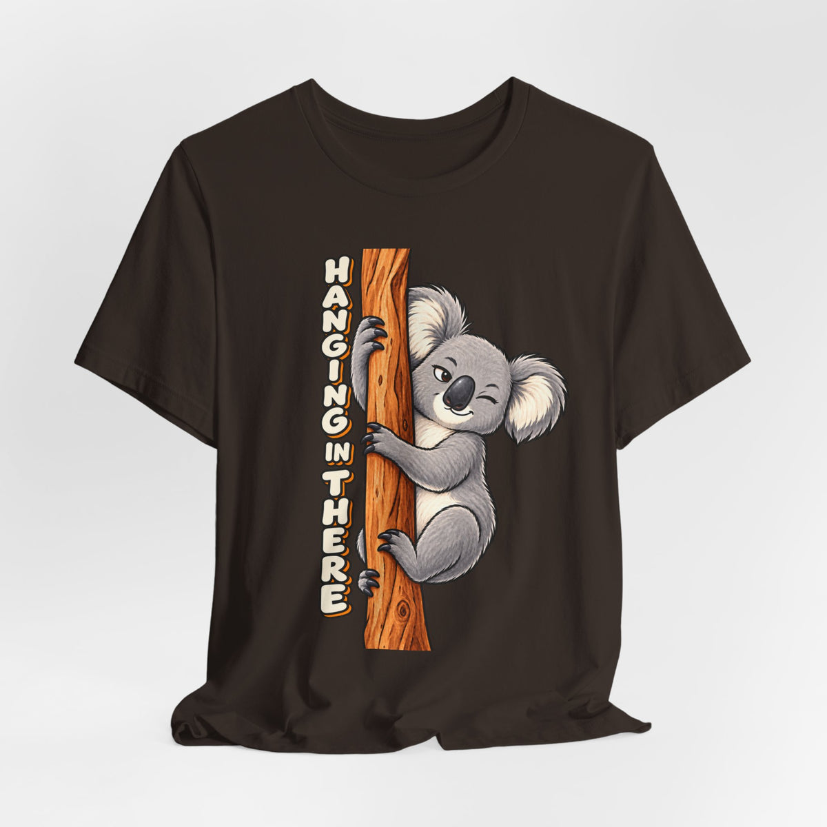 Koala 'Hanging In There' Tee - Cute Motivational Animal Graphic T-Shirt