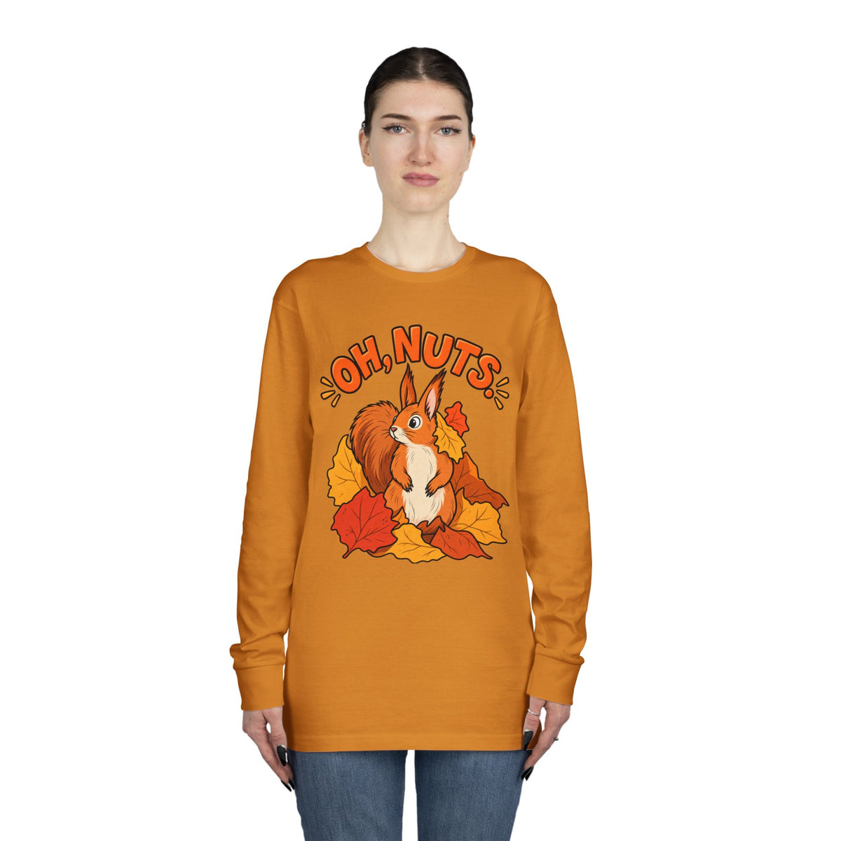 Oh, Nuts! Squirrel Fall Long Sleeve Tee