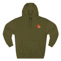 Fall Mode Hoodie — Cute Raccoon in Autumn Leaves Pullover