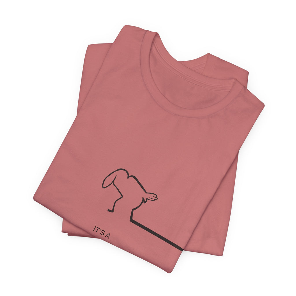 New Day Mr. Line Tee — "It's a New Day" Minimalist Mr. Line Design