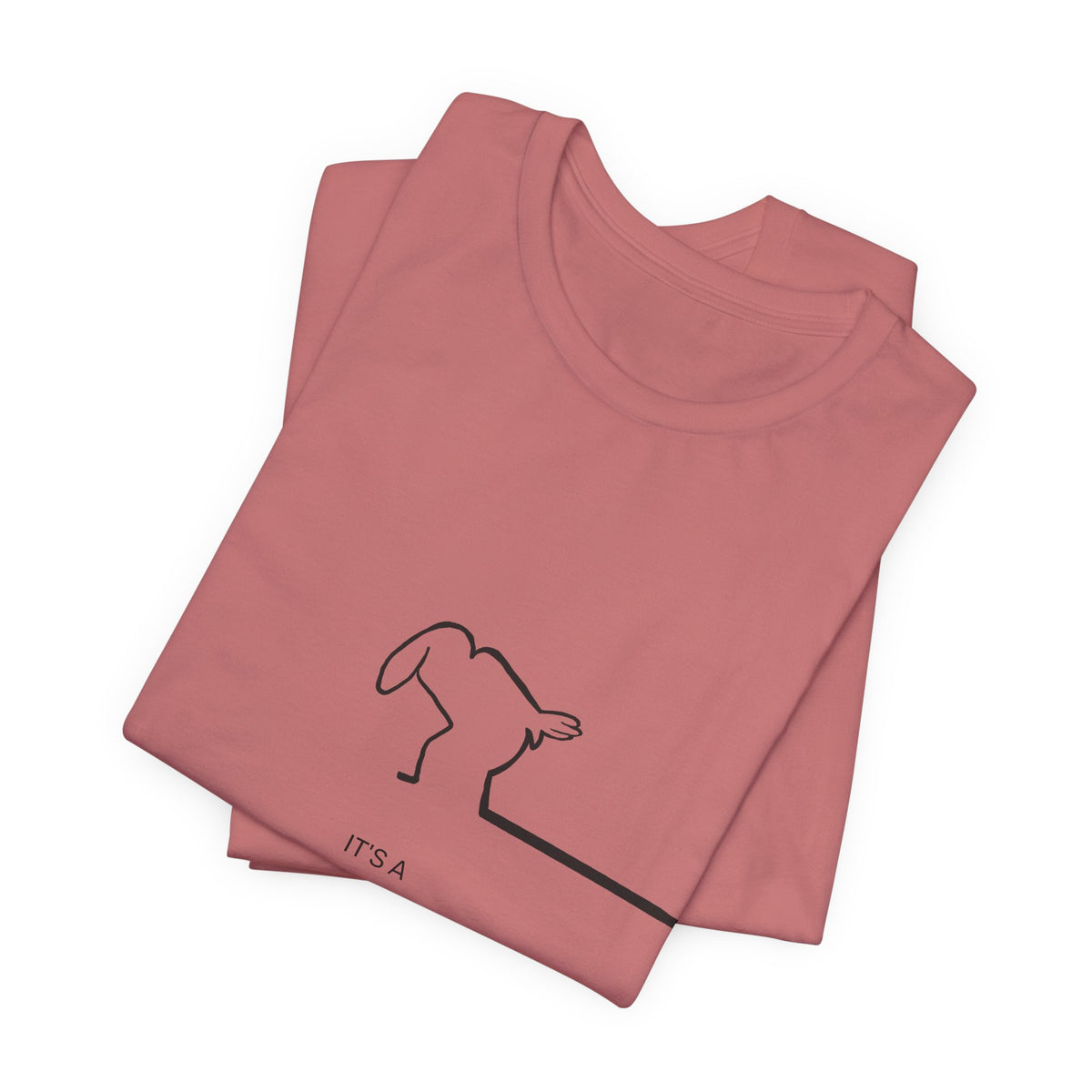 New Day Mr. Line Tee — "It's a New Day" Minimalist Mr. Line Design
