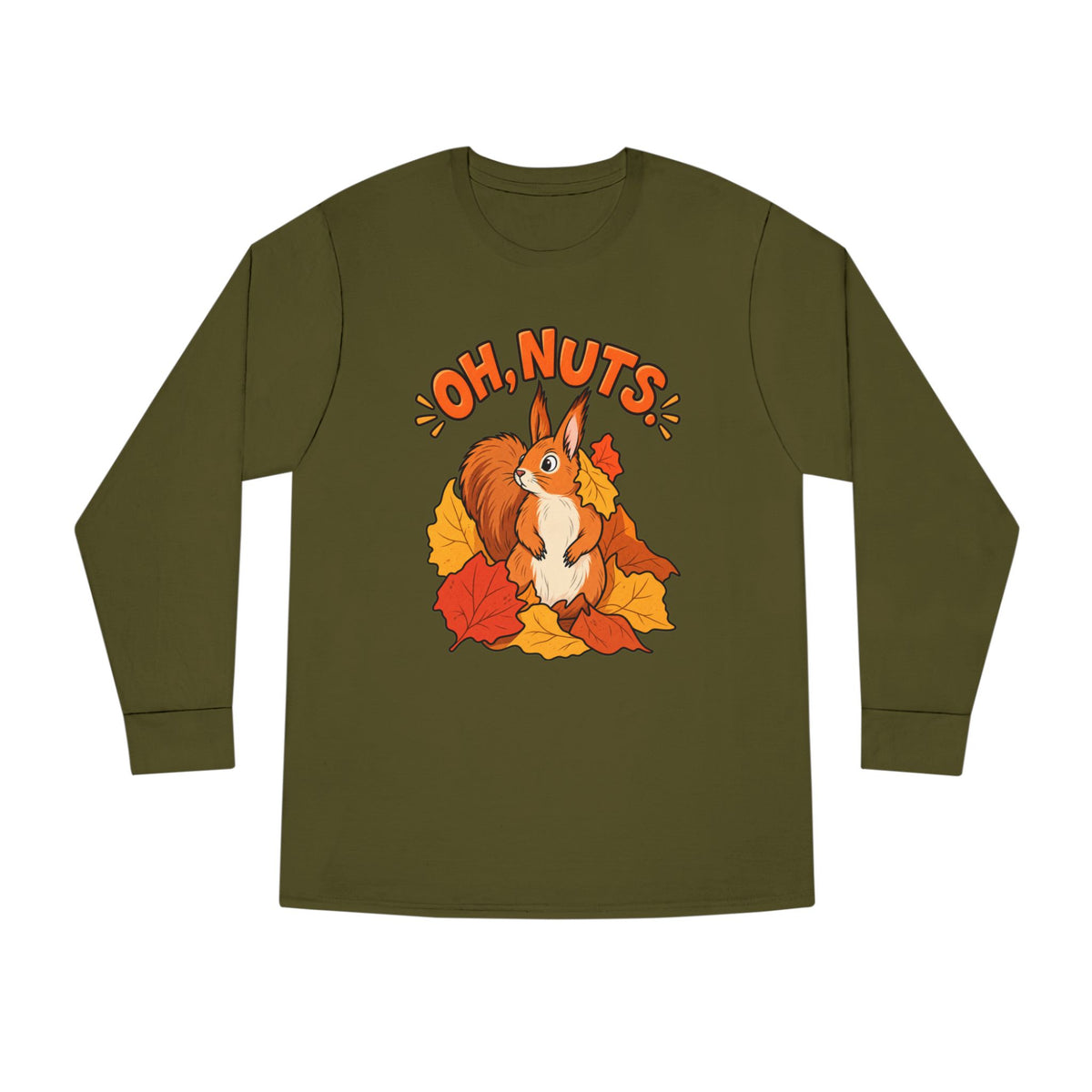 Oh, Nuts! Squirrel Fall Long Sleeve Tee
