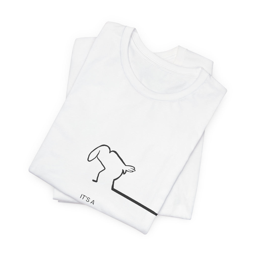 New Day Mr. Line Tee — "It's a New Day" Minimalist Mr. Line Design