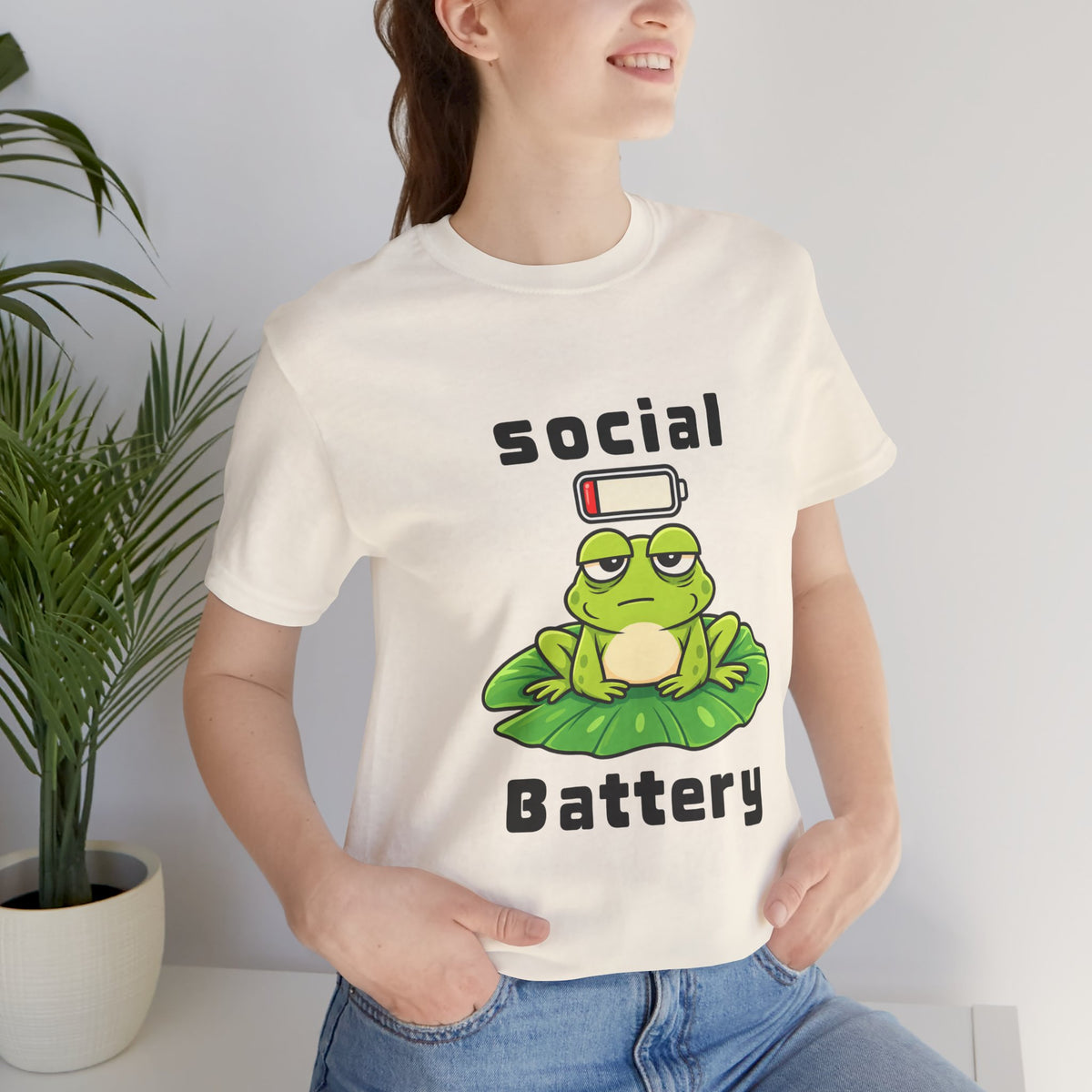 Social Battery Frog T-Shirt
