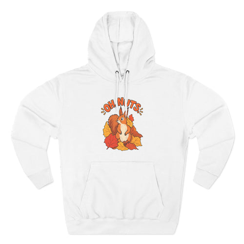 Autumn Squirrel Hoodie – “Oh Nuts” Fall Graphic Pullover