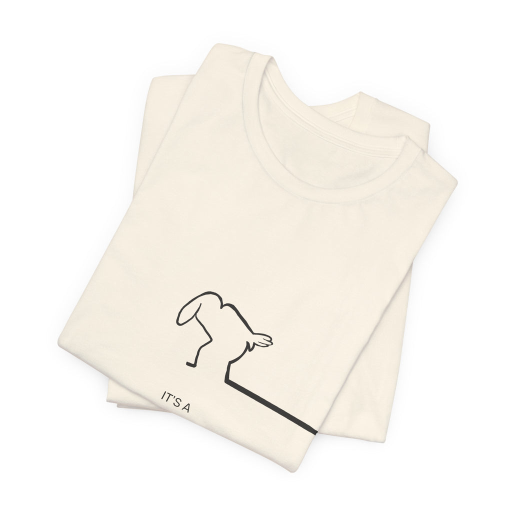 New Day Mr. Line Tee — "It's a New Day" Minimalist Mr. Line Design