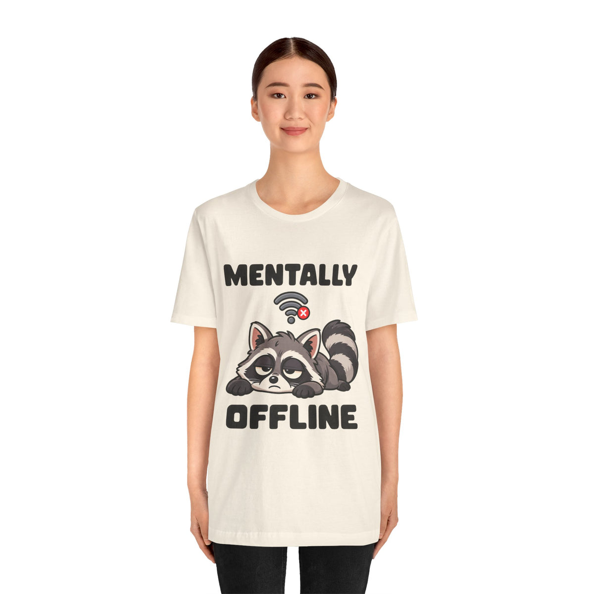 Mentally Offline Raccoon T‑Shirt