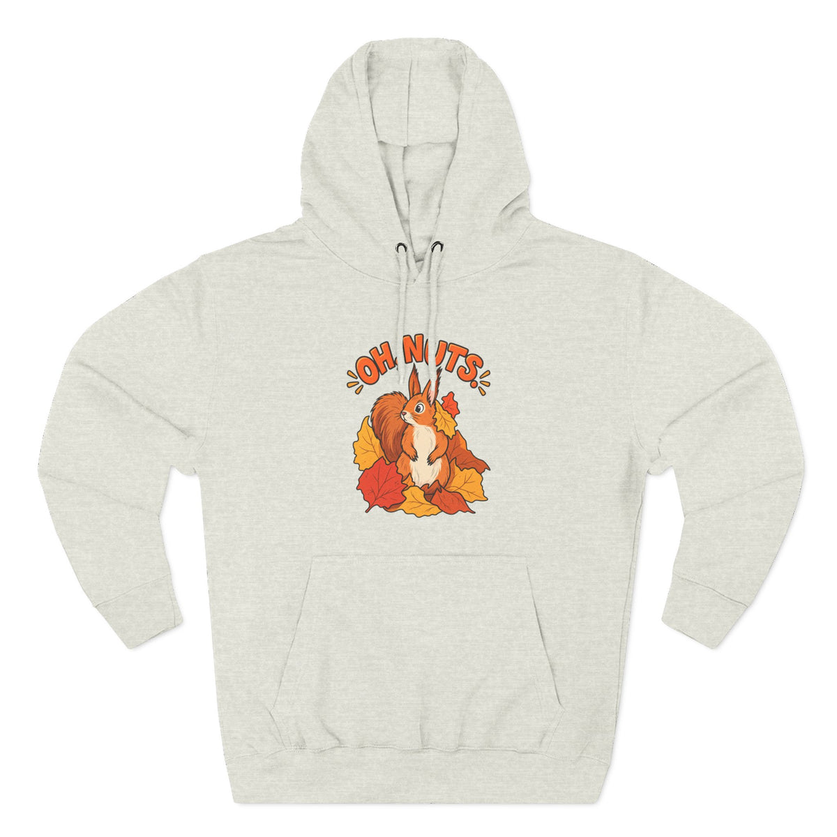 Autumn Squirrel Hoodie – “Oh Nuts” Fall Graphic Pullover