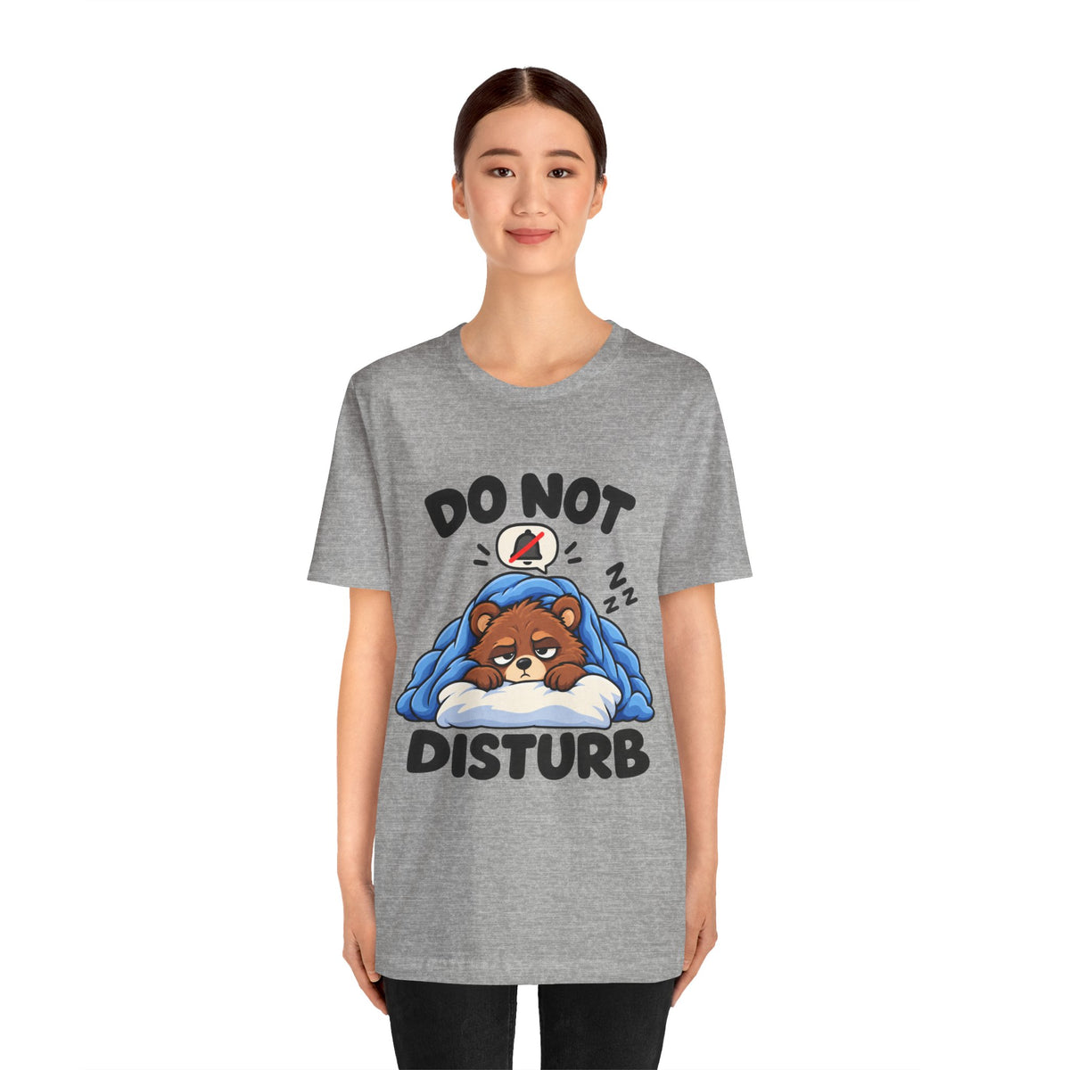 Do Not Disturb Bear T‑Shirt — Cute Sleeping Bear Graphic Tee