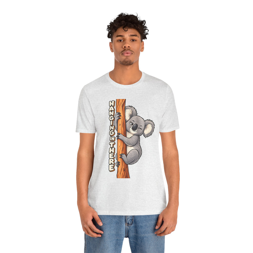 Koala 'Hanging In There' Tee - Cute Motivational Animal Graphic T-Shirt