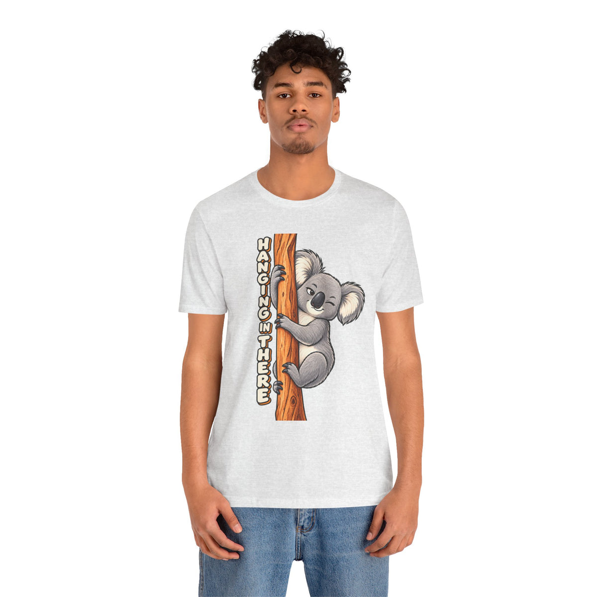 Koala 'Hanging In There' Tee - Cute Motivational Animal Graphic T-Shirt