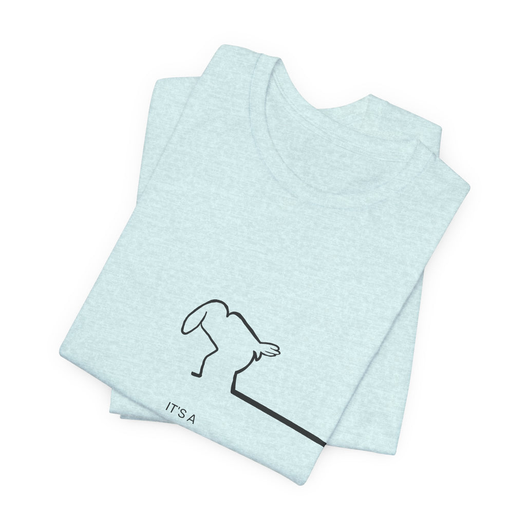 New Day Mr. Line Tee — "It's a New Day" Minimalist Mr. Line Design