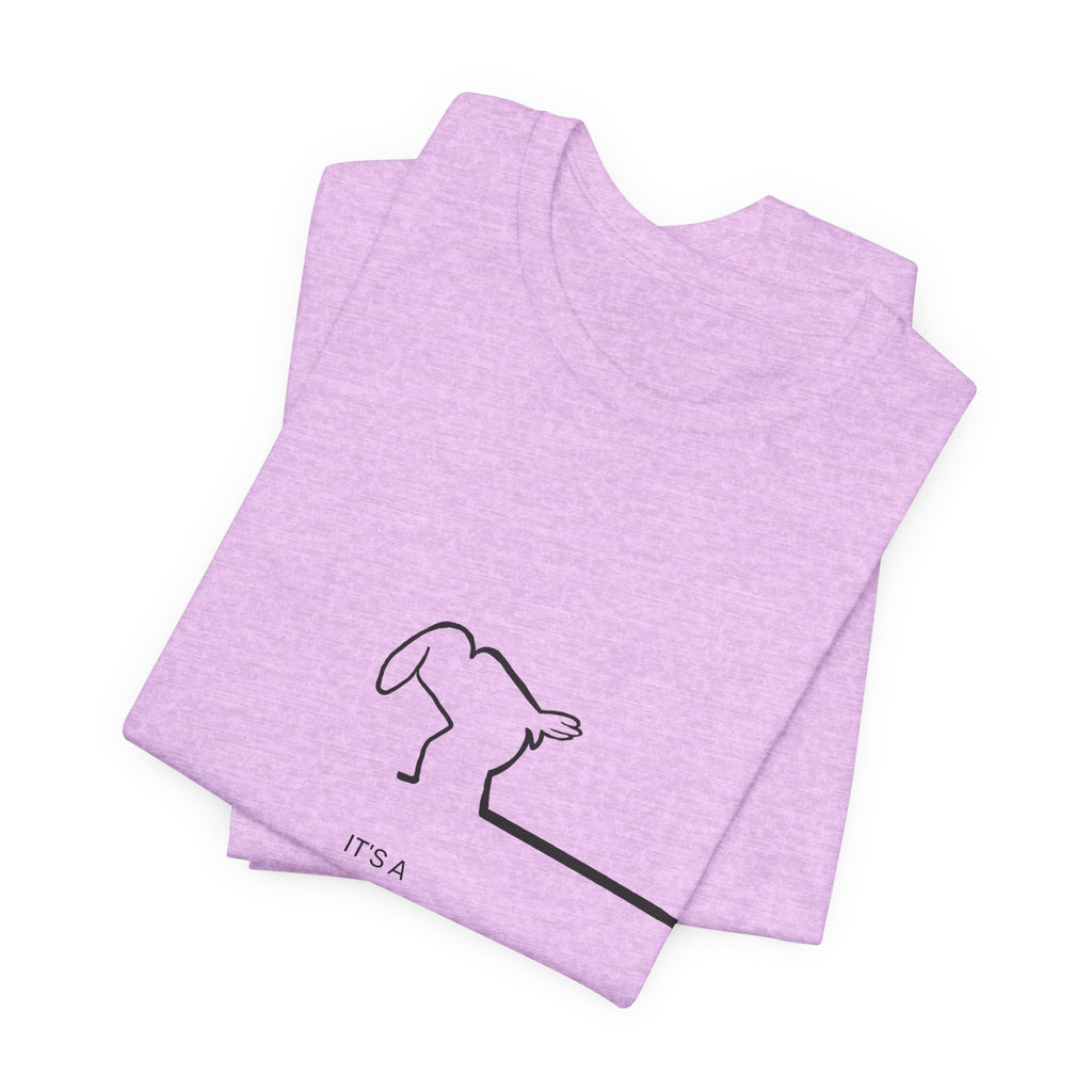 New Day Mr. Line Tee — "It's a New Day" Minimalist Mr. Line Design