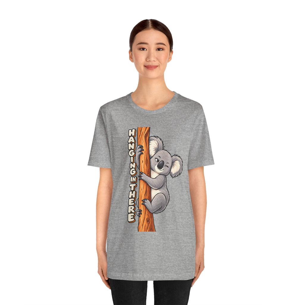 Koala 'Hanging In There' Tee - Cute Motivational Animal Graphic T-Shirt