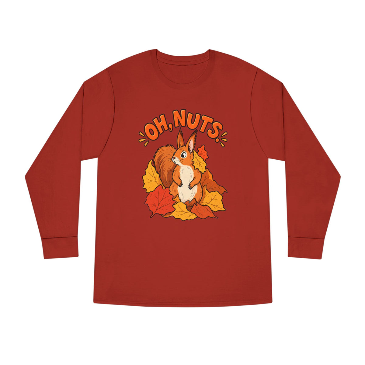 Oh, Nuts! Squirrel Fall Long Sleeve Tee