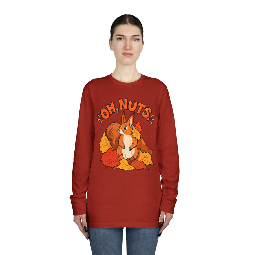 Oh, Nuts! Squirrel Fall Long Sleeve Tee
