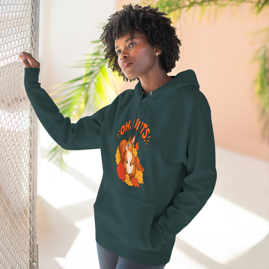 Autumn Squirrel Hoodie – “Oh Nuts” Fall Graphic Pullover