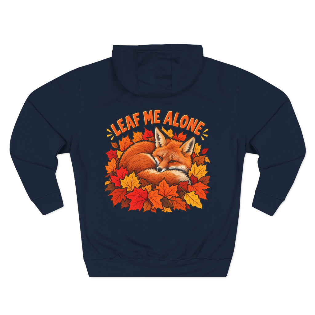 Leaf Me Alone Hoodie — Cute Fox Autumn Pullover