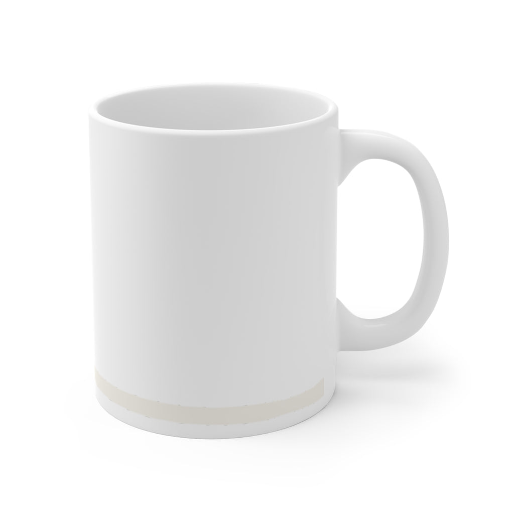 Ceramic Mug — Subtle Line Art Dog Silhouette Coffee Cup
